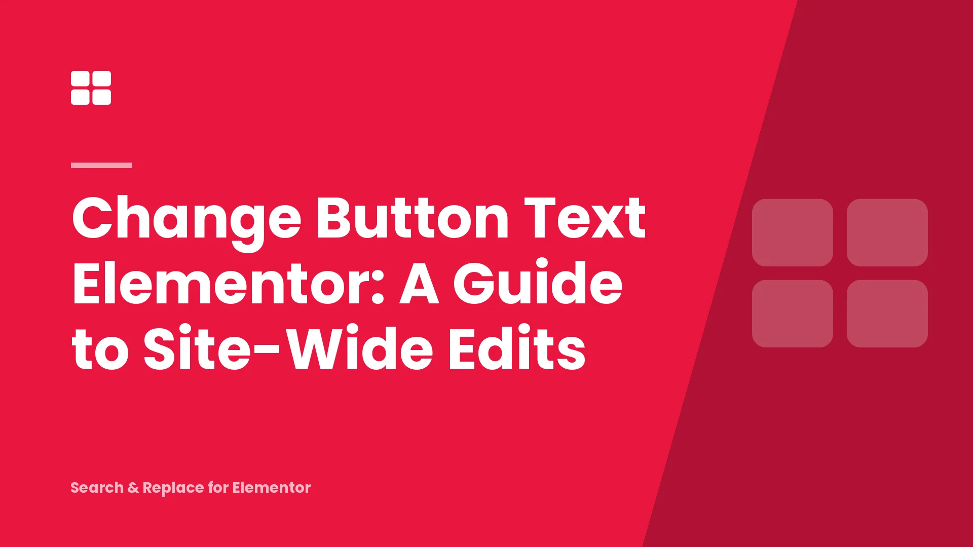 Change Button Text Elementor: A Guide to Site-Wide Edits