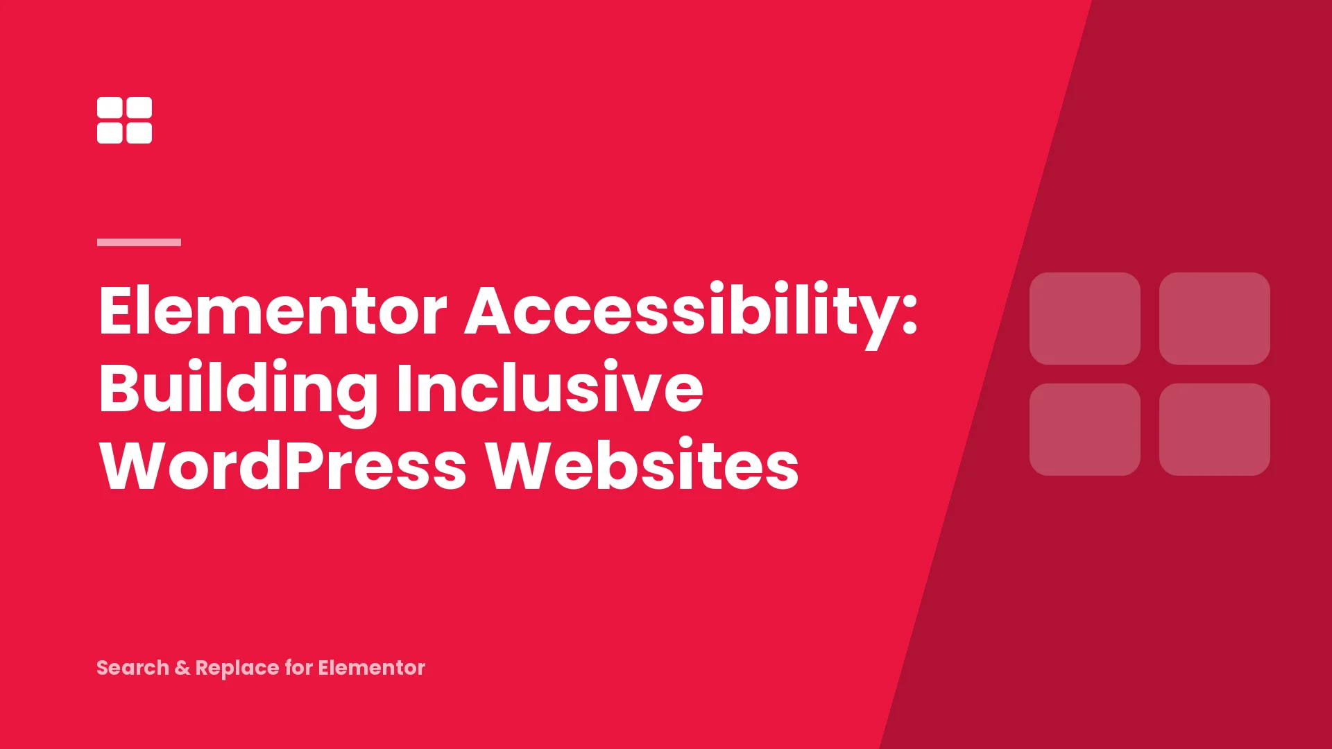 Elementor Accessibility: Building Inclusive WordPress Websites