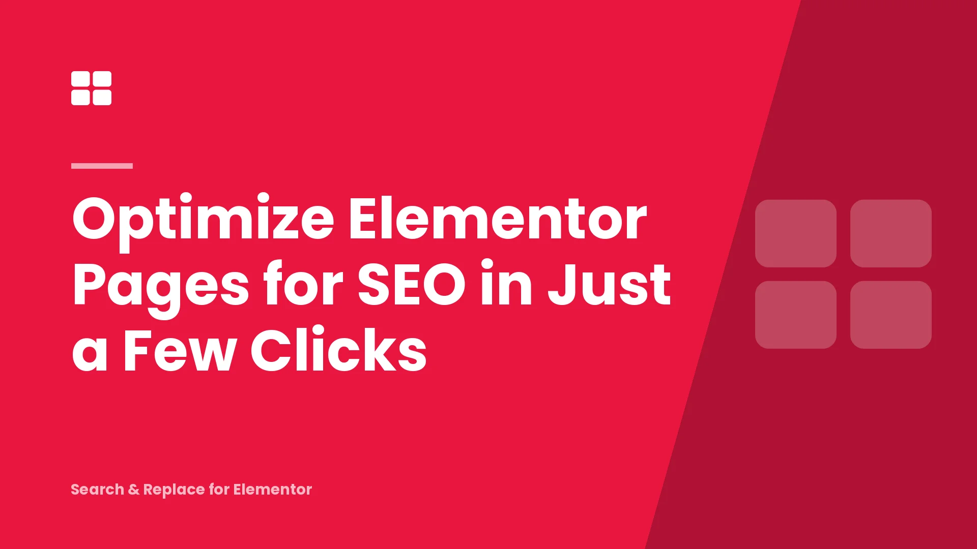 Optimize Elementor Pages for SEO in Just a Few Clicks