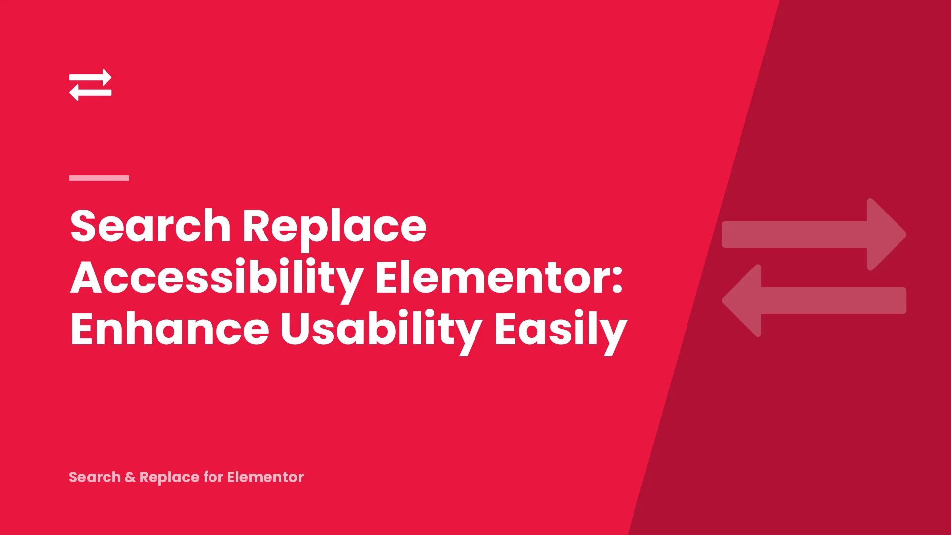 Search Replace Accessibility Elementor: Enhance Usability Easily