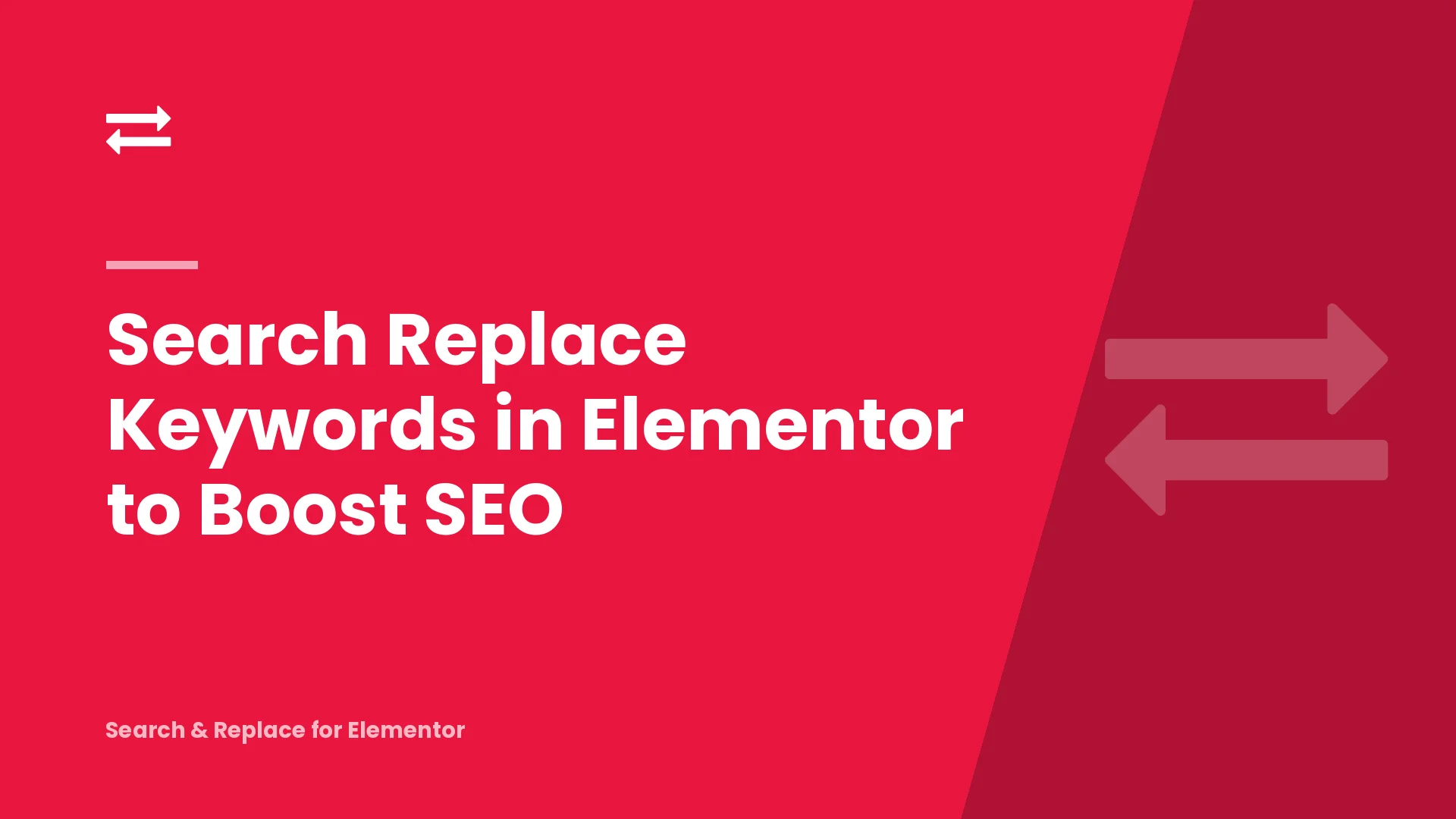 Search Replace Keywords in Elementor to Boost SEO