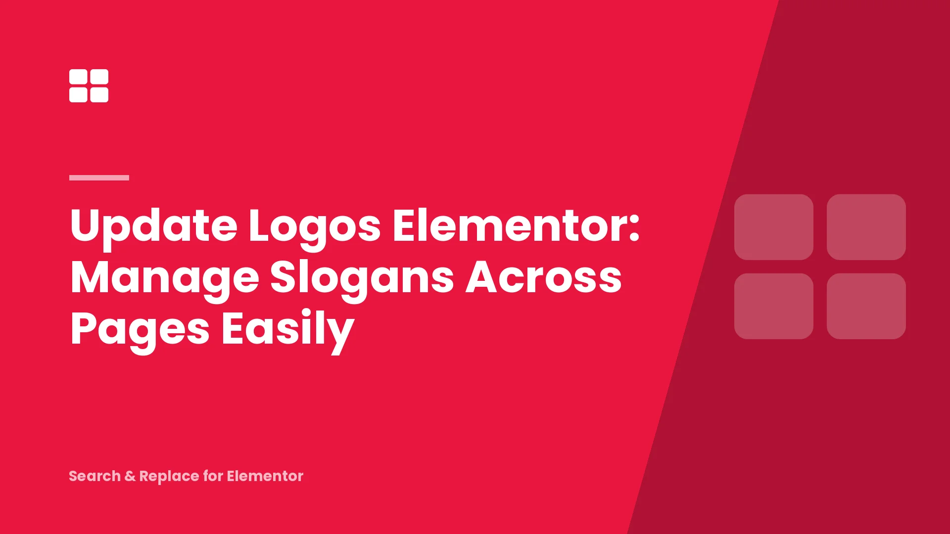 Update Logos Elementor: Manage Slogans Across Pages Easily