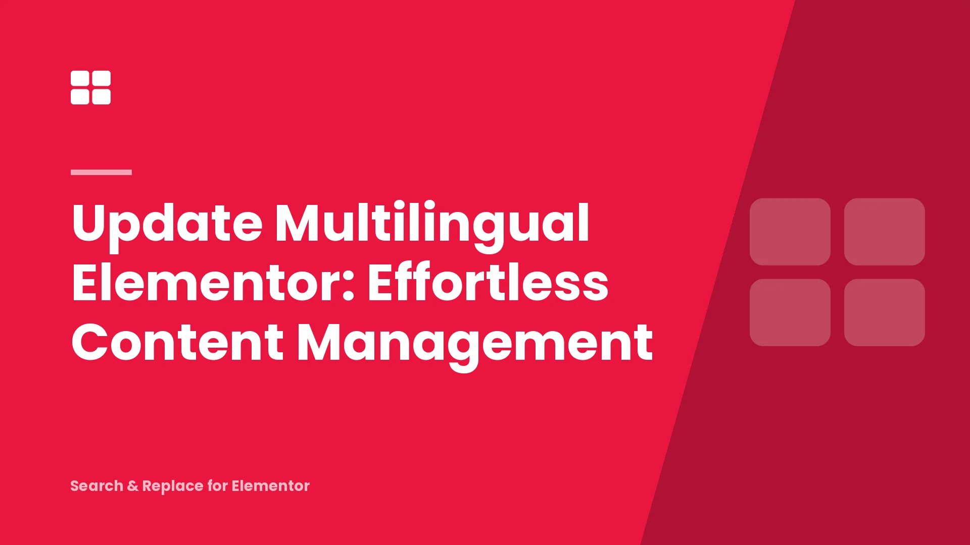 Update Multilingual Elementor: Effortless Content Management
